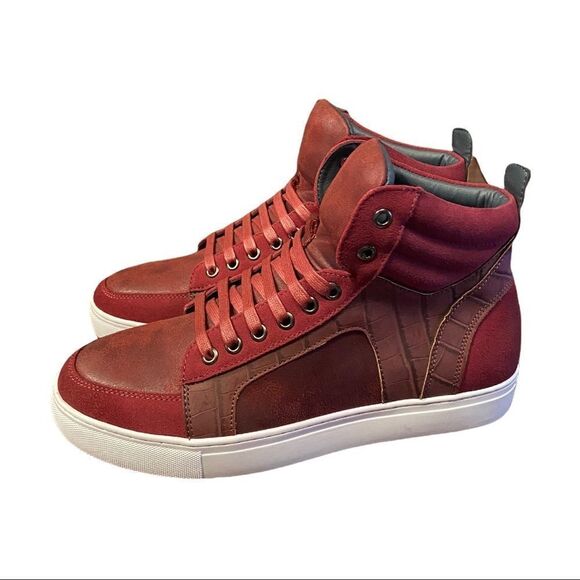 NEW English Laundry Men's "Makin" Hi-Top Tennis Shoes Sneakers with Dustbags 8 - Picture 2 of 6